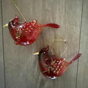 2 Textured clear glass‎ Cardinal ORNAMENT NEW